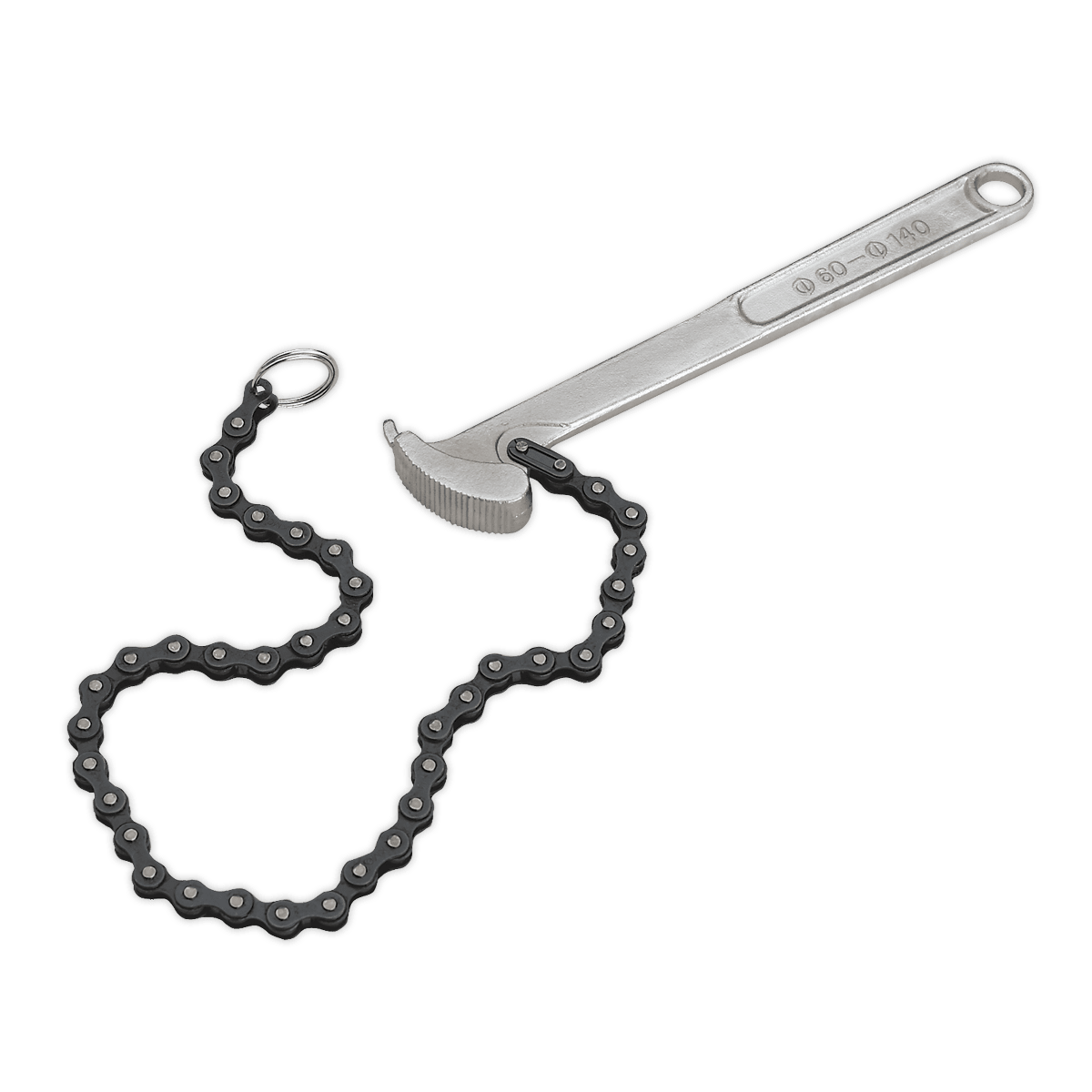 Sealey AK6409 Oil Filter Chain Wrench Ø60 - 140mm Capacity - AK6409 - Sealey Tools UK - Trade Counter Direct