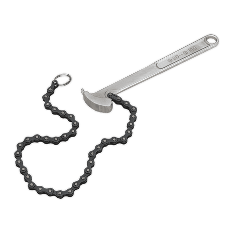 Sealey AK6409 Oil Filter Chain Wrench Ø60 - 140mm Capacity - AK6409 - Sealey Tools UK - Trade Counter Direct
