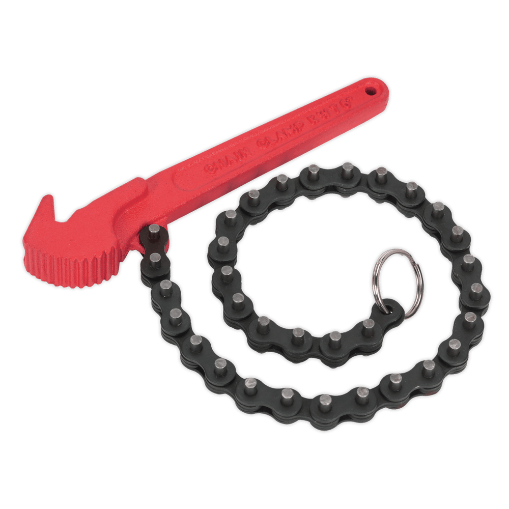 Sealey AK6410 Oil Filter Chain Wrench 60-106mm Capacity - AK6410 - Sealey Tools UK - Trade Counter Direct