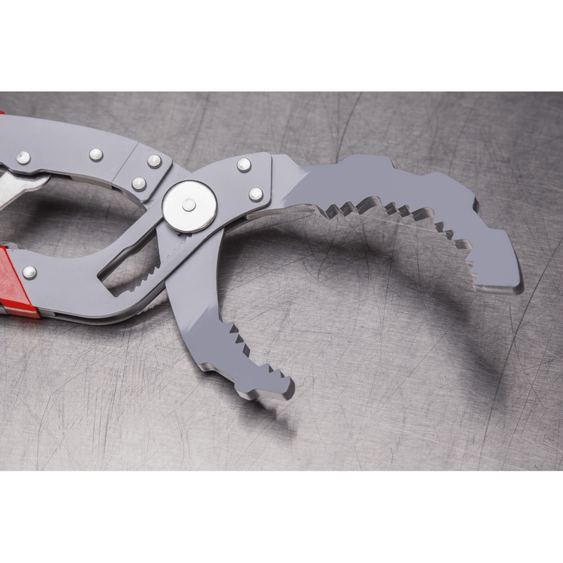 Sealey AK6421 Premier Self-Adjusting Angled Oil Filter Pliers - AK6421 - Sealey Tools UK - Trade Counter Direct