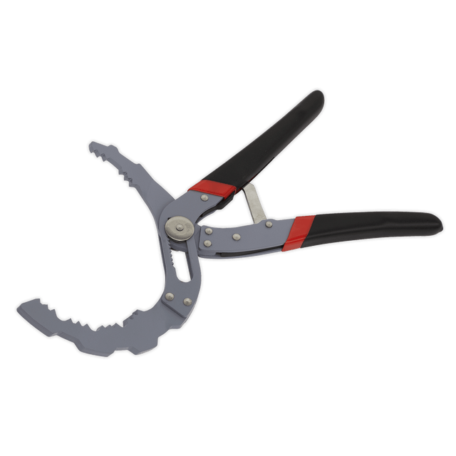 Sealey AK6421 Premier Self-Adjusting Angled Oil Filter Pliers - AK6421 - Sealey Tools UK - Trade Counter Direct
