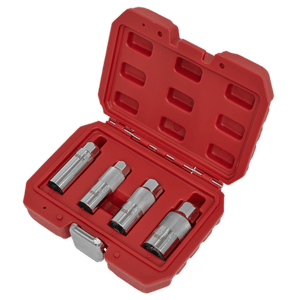 Sealey AK6556 Spark Plug Socket Set 3/8"Sq Drive 4pc - AK6556 - Sealey Tools UK - Trade Counter Direct