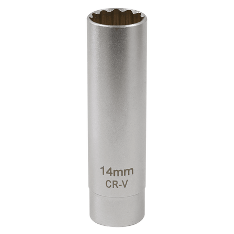Sealey AK6568 14mm 3/8"Sq Drive 12 - Point Spark Plug Socket with Magnetic Retainer - AK6568 - Sealey Tools UK - Trade Counter Direct
