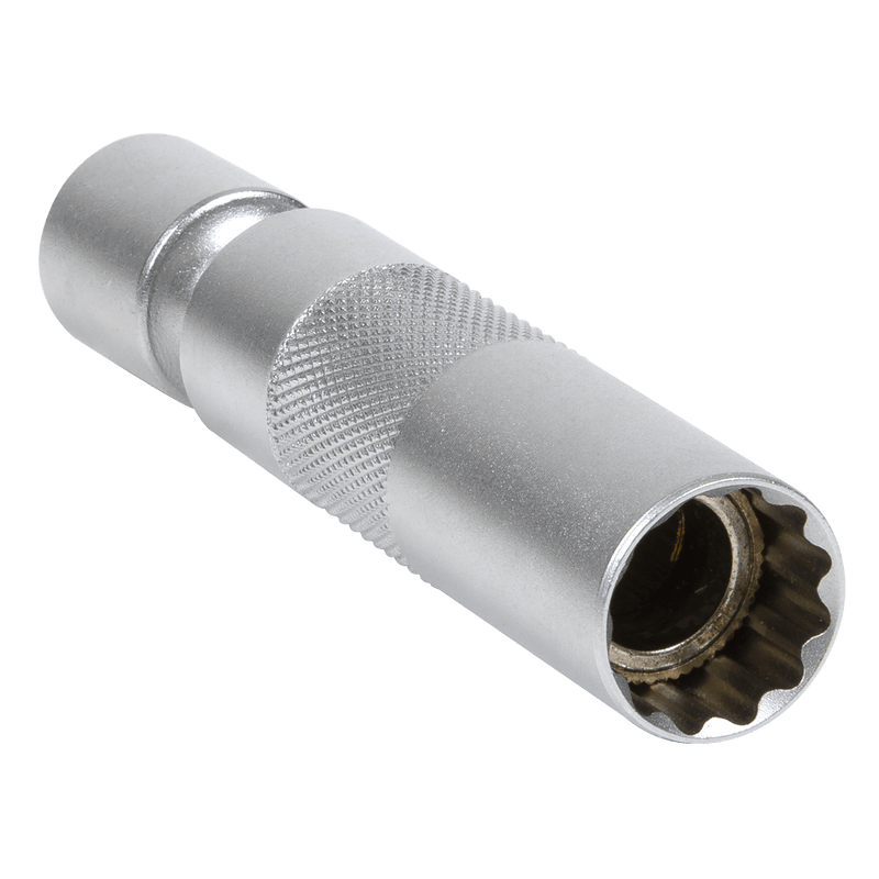 Sealey AK6571 Spark Plug Socket with Universal Joint 3/8"Sq Drive 12-Point 16mm - AK6571 - Sealey Tools UK - Trade Counter Direct