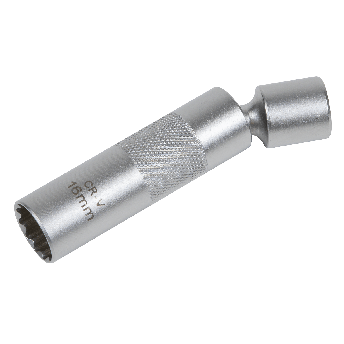 Sealey AK6571 Spark Plug Socket with Universal Joint 3/8"Sq Drive 12-Point 16mm - AK6571 - Sealey Tools UK - Trade Counter Direct