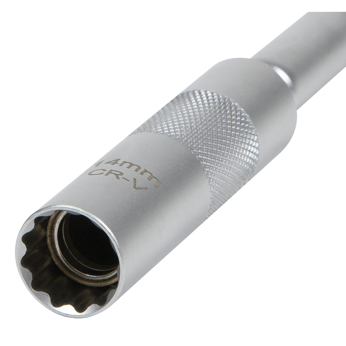 Sealey AK6575 Spark Plug Socket with Universal Joint & Extension 3/8"Sq Drive 12-Point 14mm - AK6575 - Sealey Tools UK - Trade Counter Direct