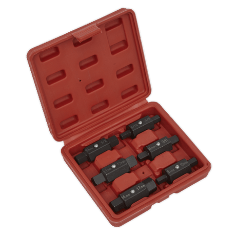 Sealey AK658 Oil Drain Plug Key Set 6pc Double End - AK658 - Sealey Tools UK - Trade Counter Direct