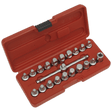 Sealey AK6586 Oil Drain Plug Key Set 21pc 3/8"Sq Drive - AK6586 - Sealey Tools UK - Trade Counter Direct