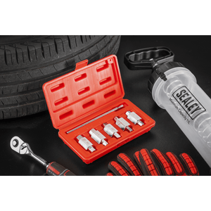 Sealey AK659 Double End Drain Key Set 6pc - AK659 - Sealey Tools UK - Trade Counter Direct