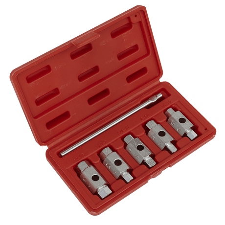 Sealey AK659 Double End Drain Key Set 6pc - AK659 - Sealey Tools UK - Trade Counter Direct