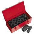 Sealey AK687 Impact Socket Set 13pc Deep 3/4"Sq Drive Metric/Imperial - AK687 - Sealey Tools UK - Trade Counter Direct