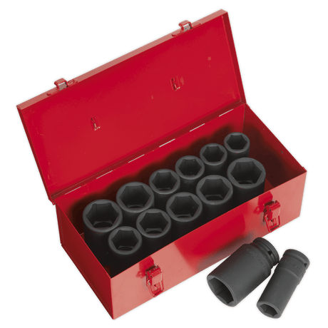 Sealey AK687 Impact Socket Set 13pc Deep 3/4"Sq Drive Metric/Imperial - AK687 - Sealey Tools UK - Trade Counter Direct