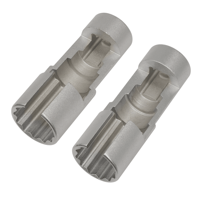 Sealey AK6902 Slim Profile Diesel Piezo Injector Pipe Sockets 3/8"Sq Drive 17 & 18mm 2pc - AK6902 - Sealey Tools UK - Trade Counter Direct