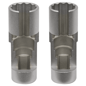 Sealey AK6902 Slim Profile Diesel Piezo Injector Pipe Sockets 3/8"Sq Drive 17 & 18mm 2pc - AK6902 - Sealey Tools UK - Trade Counter Direct