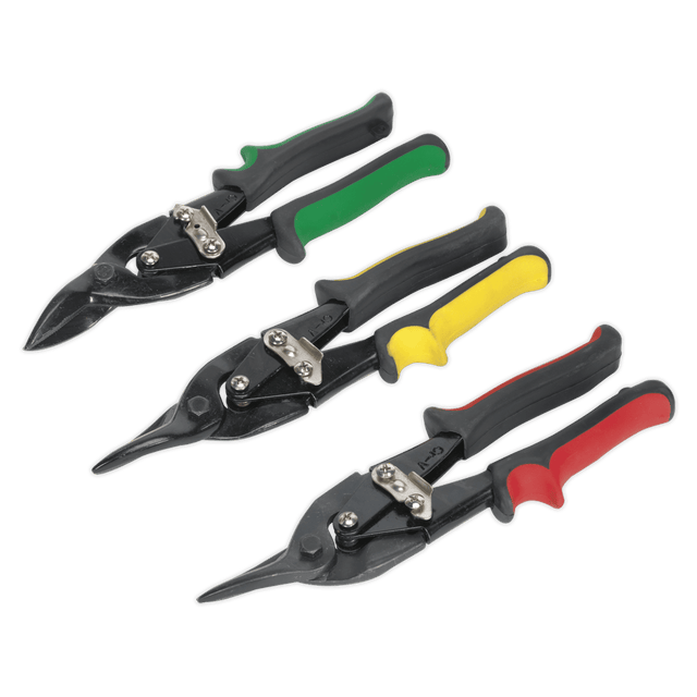 Sealey AK6907 Aviation Tin Snips Set 3pc - AK6907 - Sealey Tools UK - Trade Counter Direct