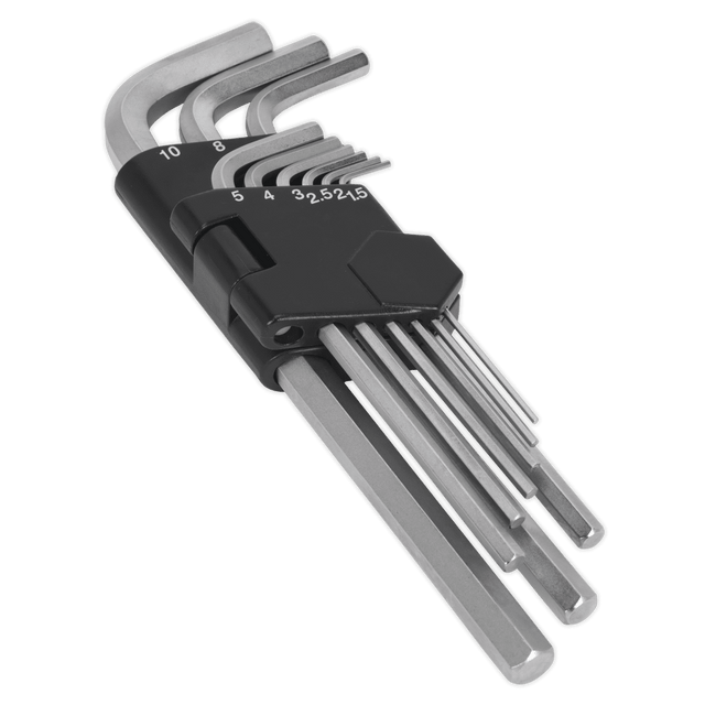 Sealey AK7136 Hex Key Set 9pc Long Metric - AK7136 - Sealey Tools UK - Trade Counter Direct