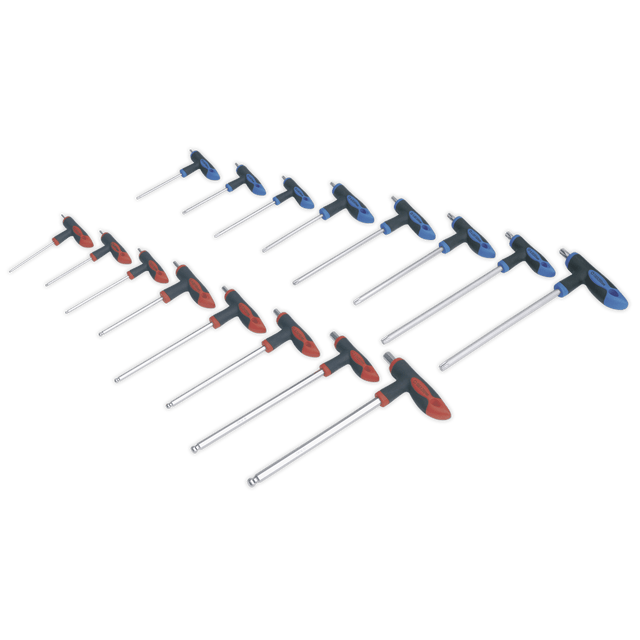 Sealey AK7147 T - Handle TRX - Star* & Hex Key Set 16pc - AK7147 - Sealey Tools UK - Trade Counter Direct