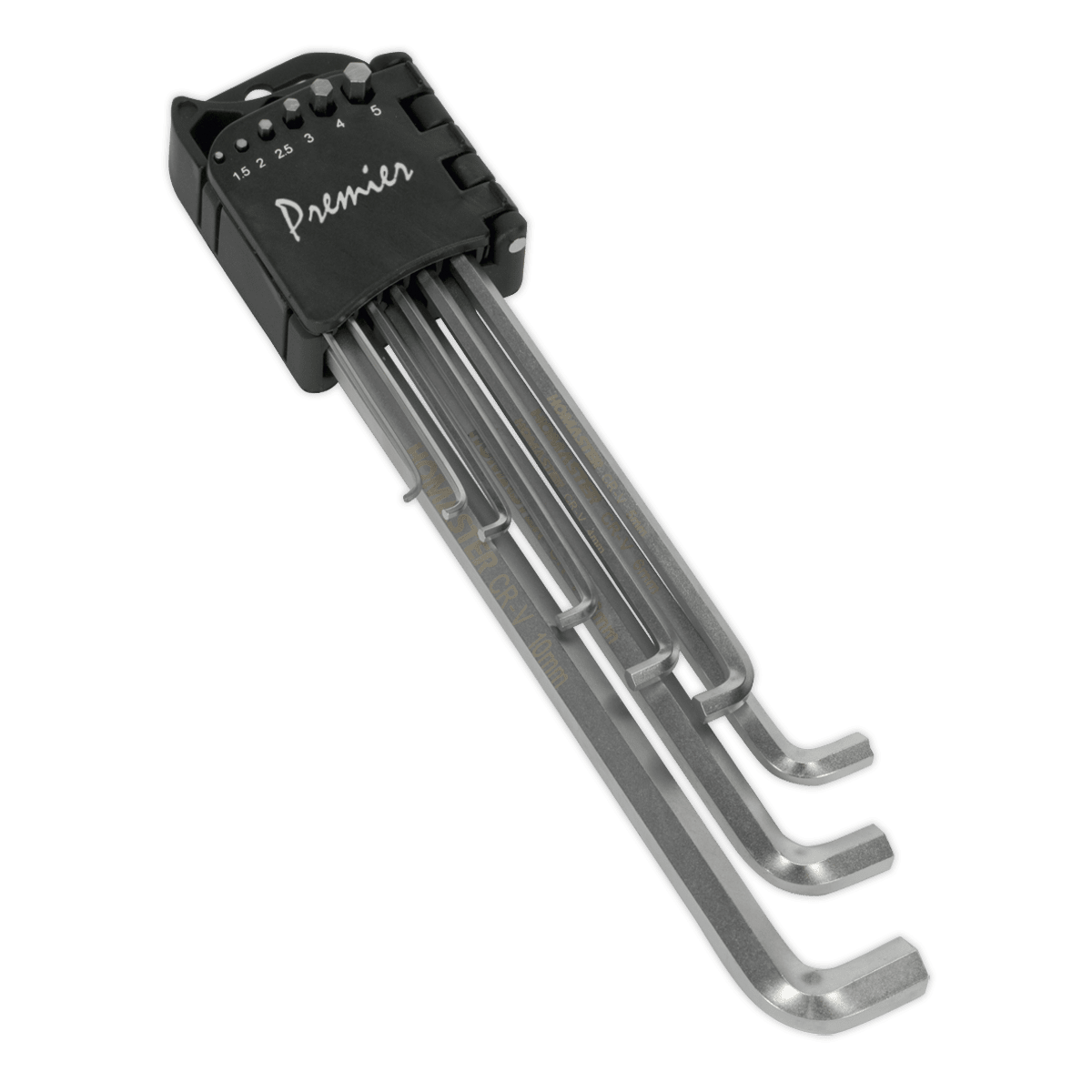 Sealey AK7174 Hex Key Set 9pc Extra - Long Stubby Element Metric - AK7174 - Sealey Tools UK - Trade Counter Direct