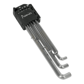 Sealey AK7174 Hex Key Set 9pc Extra - Long Stubby Element Metric - AK7174 - Sealey Tools UK - Trade Counter Direct