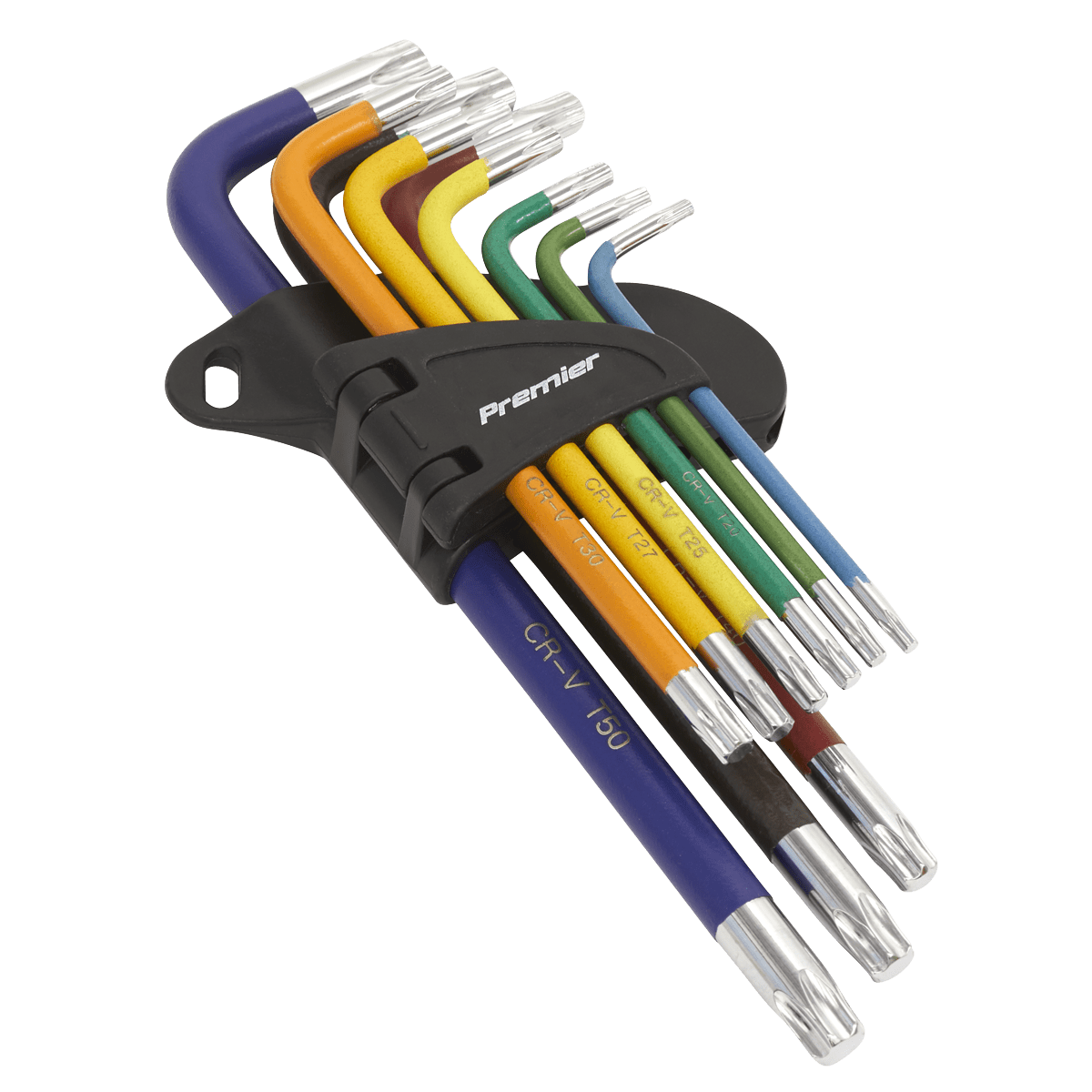 Sealey AK7193 TRX - Star* Key Set 9pc Colour - Coded Long - AK7193 - Sealey Tools UK - Trade Counter Direct