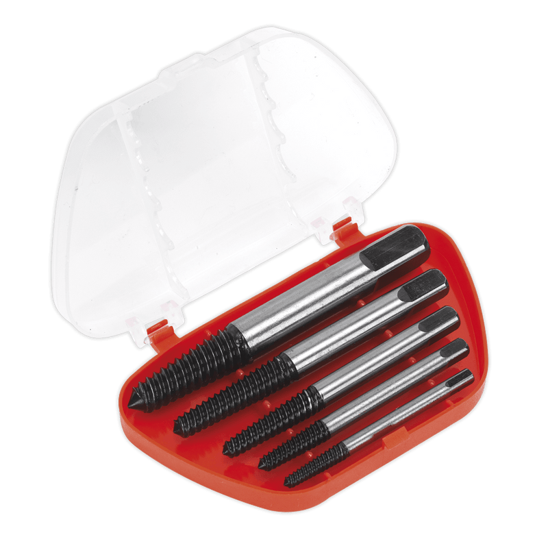 Sealey AK722 Screw Extractor Set 5pc Helix Type - AK722 - Sealey Tools UK - Trade Counter Direct
