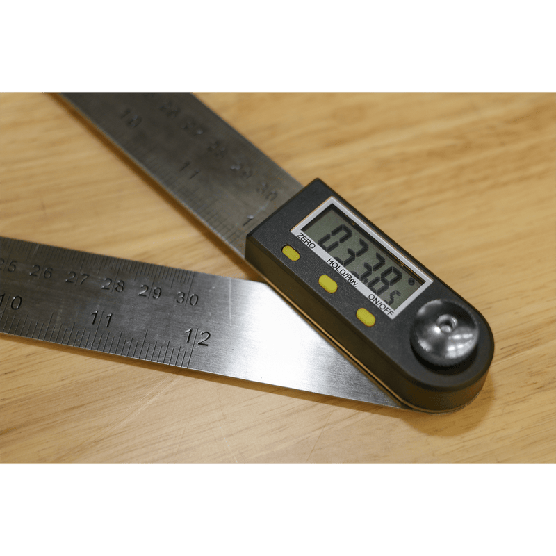 Sealey AK7300 Digital Angle Rule 12" (300mm) - AK7300 - Sealey Tools UK - Trade Counter Direct