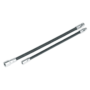 Sealey AK7342 Flexible Extension Adaptor Set 2pc 1/4"Sq x 254mm & 3/8"Sq x 305mm - AK7342 - Sealey Tools UK - Trade Counter Direct