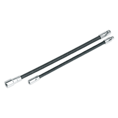 Sealey AK7342 Flexible Extension Adaptor Set 2pc 1/4"Sq x 254mm & 3/8"Sq x 305mm - AK7342 - Sealey Tools UK - Trade Counter Direct