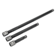 Sealey AK7691 Wobble/Rigid Extension Bar Set 3pc 3/8"Sq Drive Black Series - AK7691 - Sealey Tools UK - Trade Counter Direct