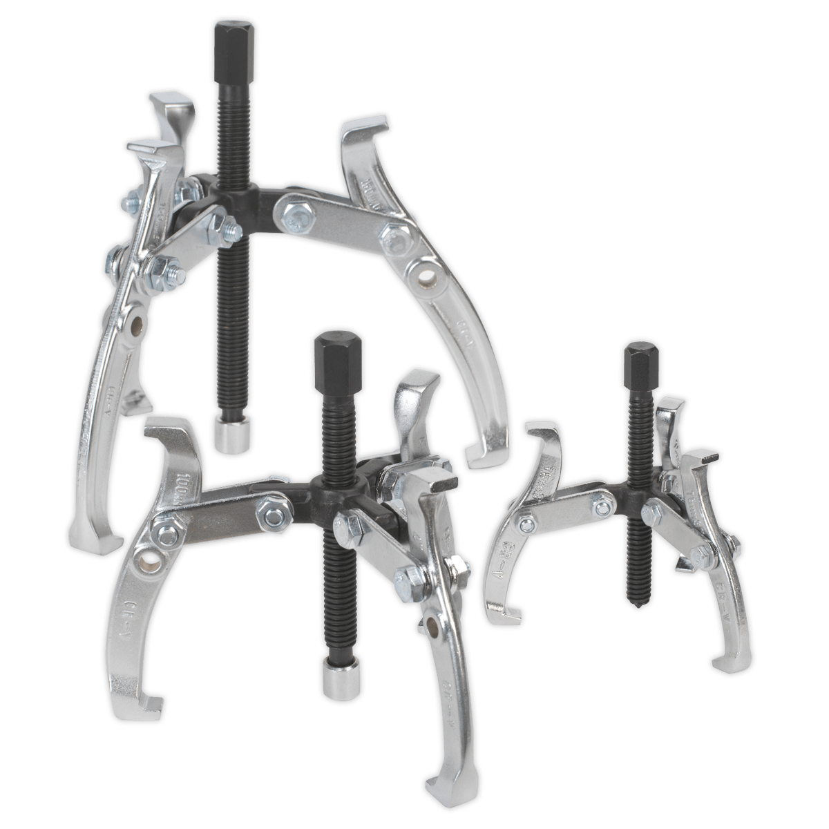 Sealey AK78 Reversible Triple Leg Puller Set 3pc - AK78 - Sealey Tools UK - Trade Counter Direct