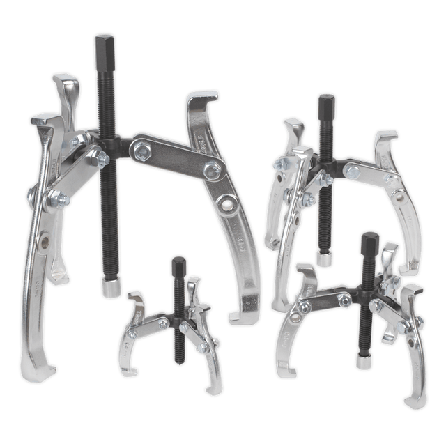 Sealey AK79 Reversible Triple Leg Puller Set 4pc - AK79 - Sealey Tools UK - Trade Counter Direct