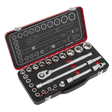 Sealey AK7924 Socket Set 1/2"Sq Drive 24pc - Premier Platinum Series - AK7924 - Sealey Tools UK - Trade Counter Direct