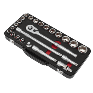 Sealey AK7924 Socket Set 1/2"Sq Drive 24pc - Premier Platinum Series - AK7924 - Sealey Tools UK - Trade Counter Direct