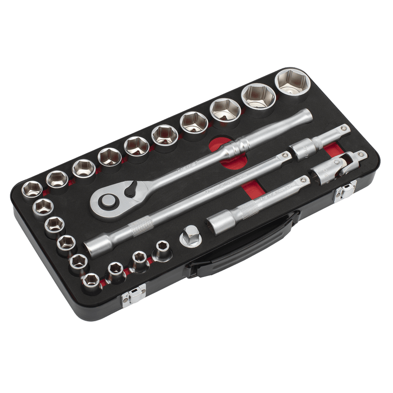 Sealey AK7924 Socket Set 1/2"Sq Drive 24pc - Premier Platinum Series - AK7924 - Sealey Tools UK - Trade Counter Direct