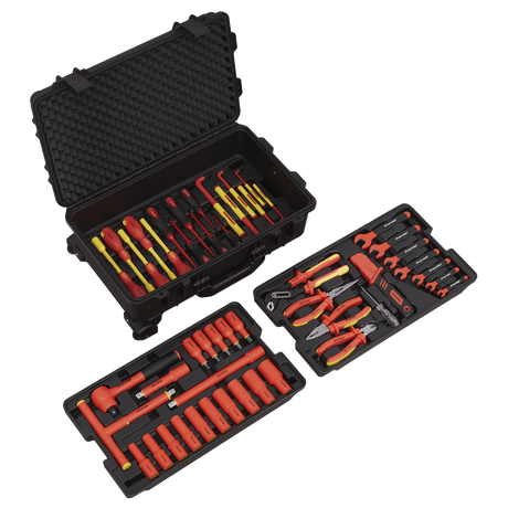 Sealey AK7939 1000V Insulated Tool Kit 1/2"Sq Drive 49pc - AK7939 - Sealey Tools UK - Trade Counter Direct
