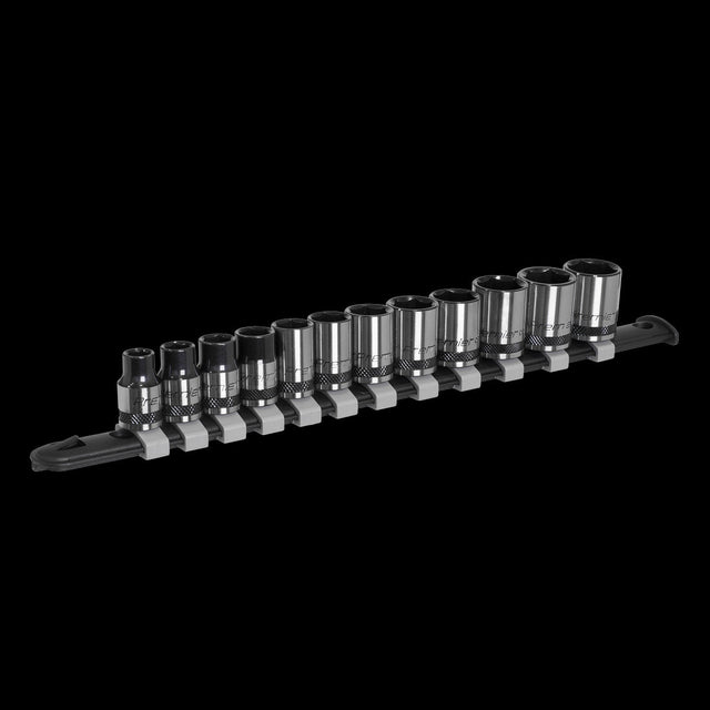 Sealey AK7992 Socket Set 12pc 3/8"Sq Drive Metric - Black Series - AK7992 - Sealey Tools UK - Trade Counter Direct