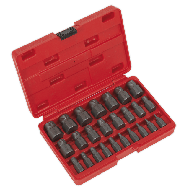 Sealey AK8182 Multi - Spline Screw Extractor Set 25pc - AK8182 - Sealey Tools UK - Trade Counter Direct