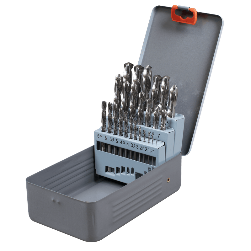 Sealey AK8191 Left-Hand Spiral Drill Bit Set 25pc - AK8191 - Sealey Tools UK - Trade Counter Direct