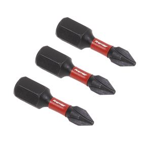 Sealey AK8204 Phillips 1 Impact Power Tool Bits 25mm - 3pc - AK8204 - Sealey Tools UK - Trade Counter Direct
