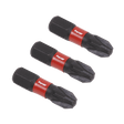 Sealey AK8209 Pozi 3 Impact Power Tool Bits 25mm - 3pc - AK8209 - Sealey Tools UK - Trade Counter Direct