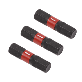 Sealey AK8214 Hex 6mm Impact Power Tool Bits 25mm - 3pc - AK8214 - Sealey Tools UK - Trade Counter Direct