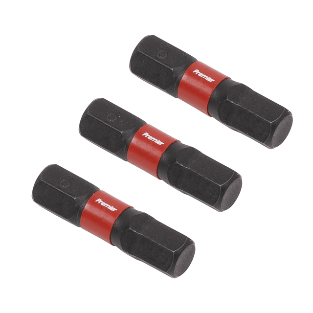 Sealey AK8214 Hex 6mm Impact Power Tool Bits 25mm - 3pc - AK8214 - Sealey Tools UK - Trade Counter Direct