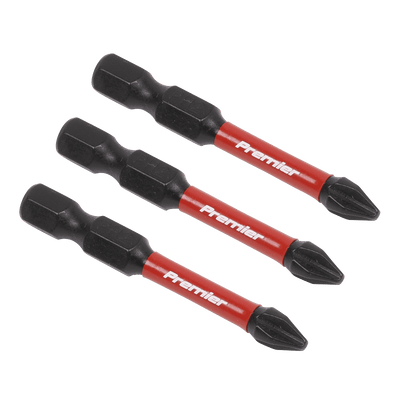 Sealey AK8230 Phillips 2 Impact Power Tool Bits 50mm - 3pc - AK8230 - Sealey Tools UK - Trade Counter Direct