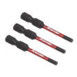 Sealey AK8236 Hex 3mm Impact Power Tool Bits 50mm - 3pc - AK8236 - Sealey Tools UK - Trade Counter Direct