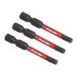 Sealey AK8237 Hex 4mm Impact Power Tool Bits 50mm - 3pc - AK8237 - Sealey Tools UK - Trade Counter Direct