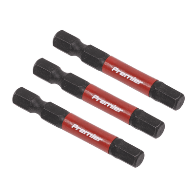 Sealey AK8239 Hex 6mm Impact Power Tool Bits 50mm - 3pc - AK8239 - Sealey Tools UK - Trade Counter Direct