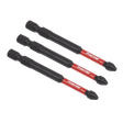 Sealey AK8255 Phillips 2 Impact Power Tool Bits 75mm - 3pc - AK8255 - Sealey Tools UK - Trade Counter Direct