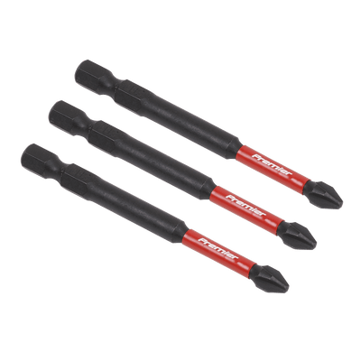 Sealey AK8255 Phillips 2 Impact Power Tool Bits 75mm - 3pc - AK8255 - Sealey Tools UK - Trade Counter Direct