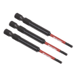 Sealey AK8260 Hex 2.5mm Impact Power Tool Bits 75mm - 3pc - AK8260 - Sealey Tools UK - Trade Counter Direct