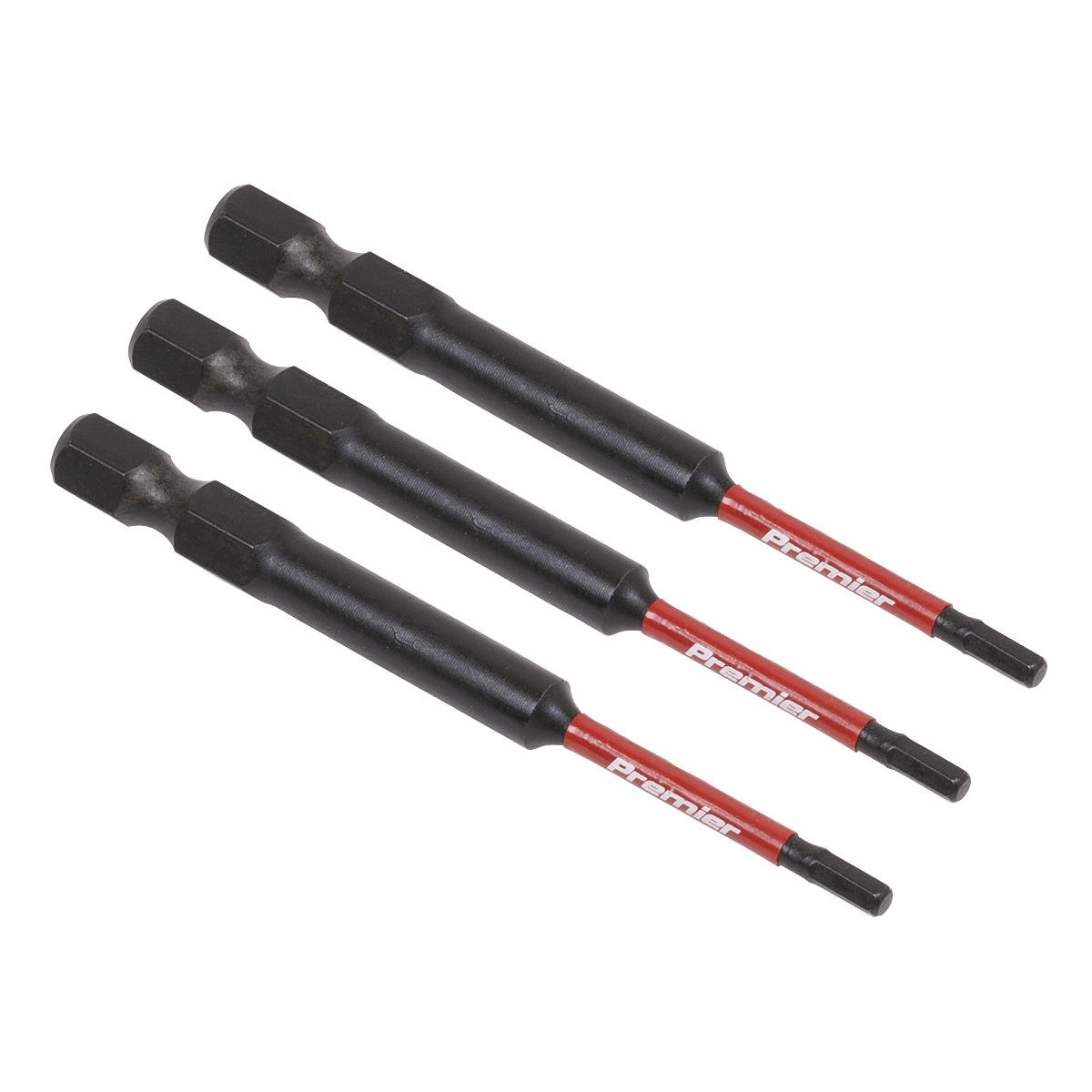 Sealey AK8260 Hex 2.5mm Impact Power Tool Bits 75mm - 3pc - AK8260 - Sealey Tools UK - Trade Counter Direct